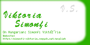 viktoria simonfi business card